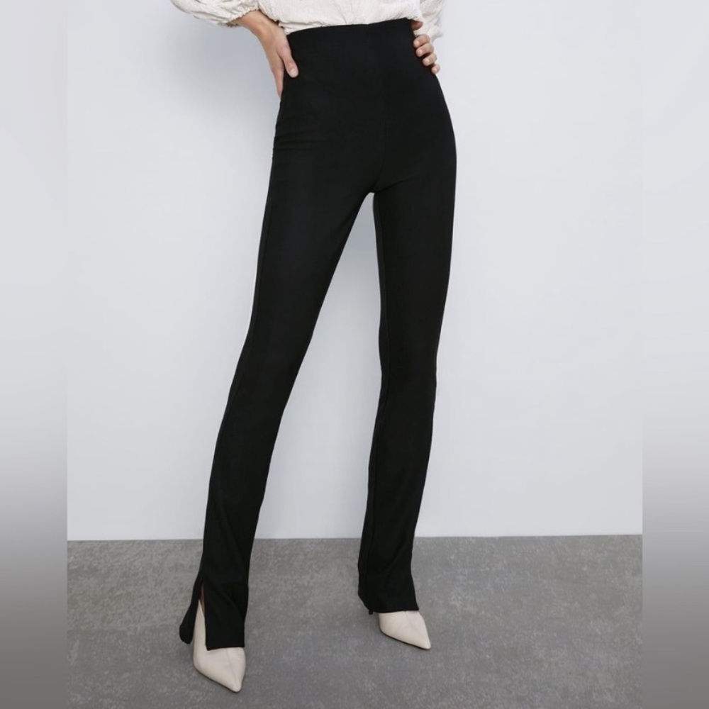 High-Waist Zara Side-Slit Leggings